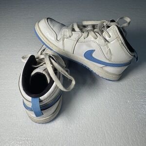 Nike‎ Air Jordan Basketball Shoes Toddler size 10C White/Blue 640735-127